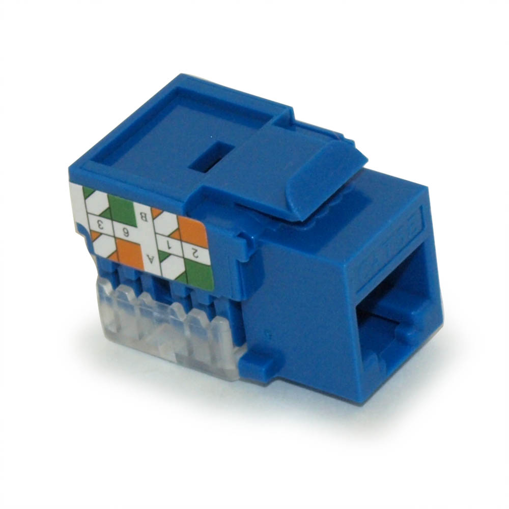 Keystone Insert CAT5E RJ45 Blue Keystone Insert CAT5E RJ45 Blue