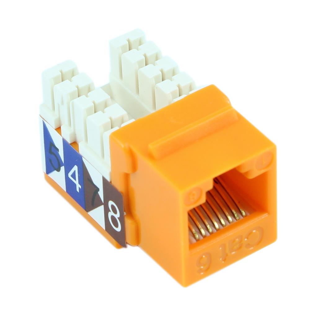 Keystone Insert CAT6 RJ45 Orange Keystone Insert CAT6 RJ45 Orange