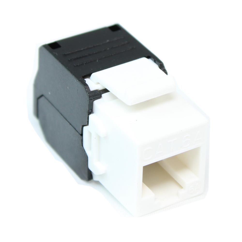Keystone Insert CAT6A RJ45 White
