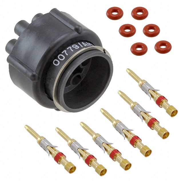 CONN LGH PLUG 6POS CIRC STR