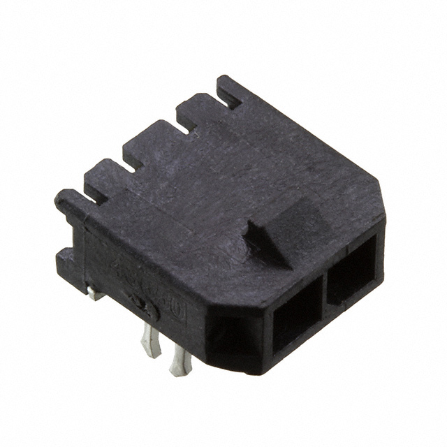 CONN HEADER R/A 2POS 3MM