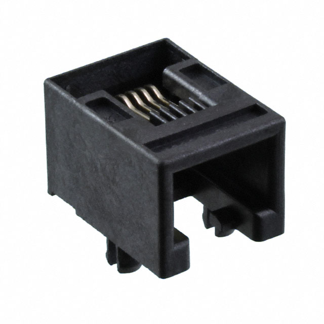 CONN MOD JACK 6P6C R/A UNSHLD