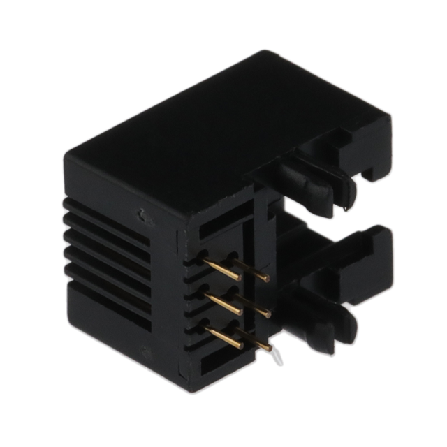 CONN MOD JACK 6P6C R/A UNSHLD