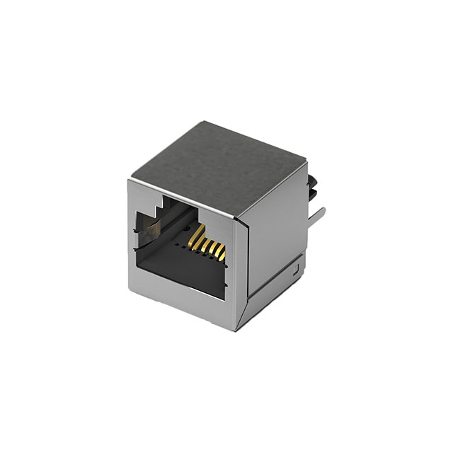 CONN MOD JACK 8P8C VERT SHIELDED