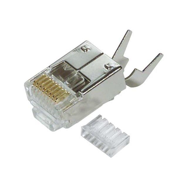 PLUGRJ45 8X8 SHLD W/SR