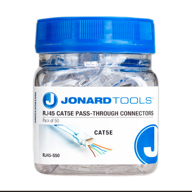 RJ45 CONNECTORS CAT5E PASS-THRU