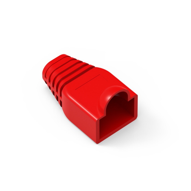 BOOT FOR RJ45 PLUG, RED BOOT FOR RJ45 PLUG, RED