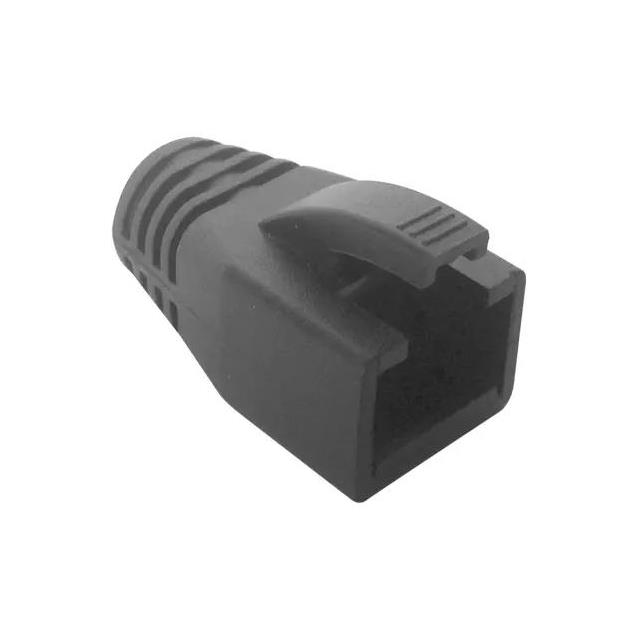 STRAIN RELIEF BOOT, BLACK, 7.5MM