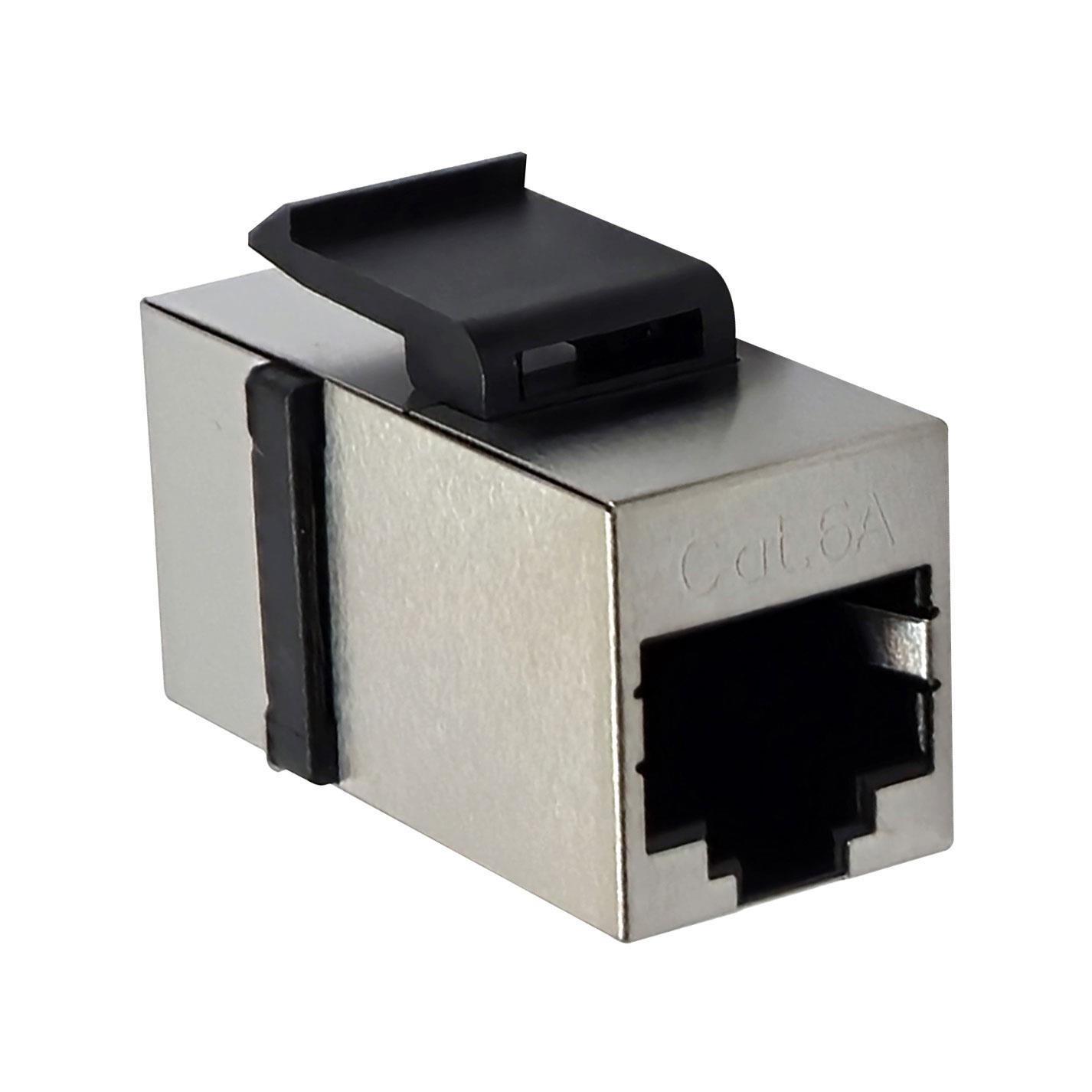 COUPLER RJ45 CAT6A SHIELDED 8P8C