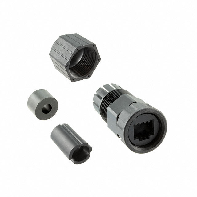 CONN MOD PLUG HSG RJ45 BLACK