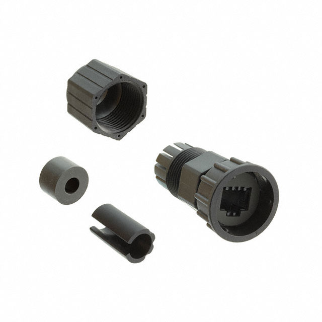 CONN MOD PLUG HSG RJ45 BLACK