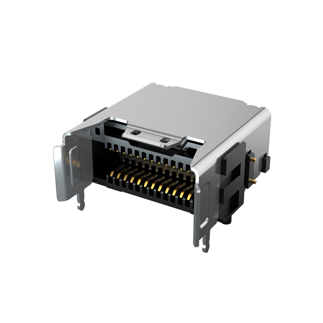 CONN SKT 8PAIR SMD GOLD RA CONN SKT 8PAIR SMD GOLD RA