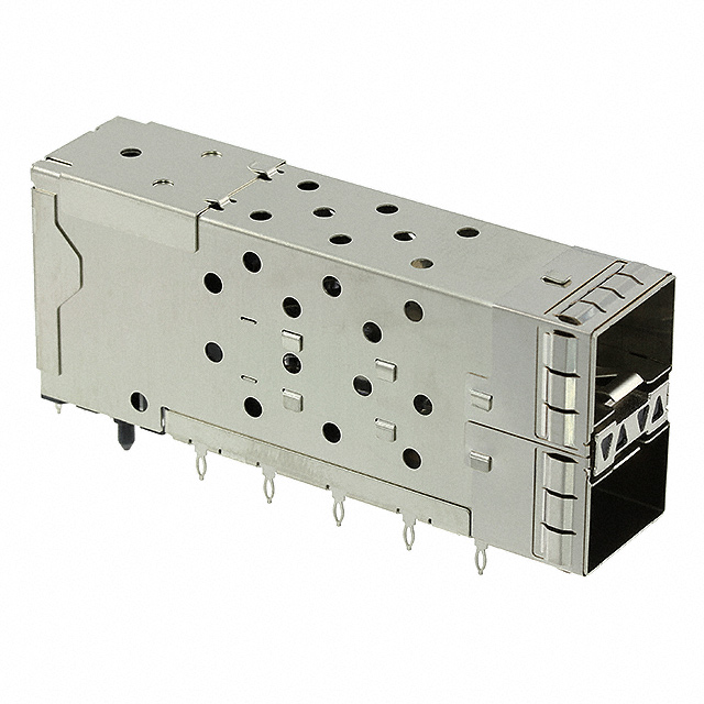 CONN SFP+ RCPT W/CAGE 2X1 40P RA