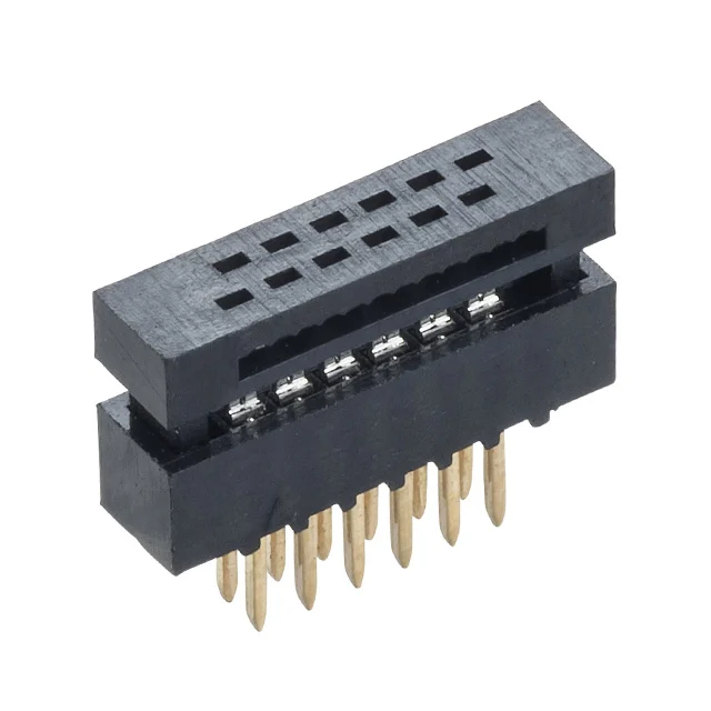 CONN DIP HDR IDC 12P 30AWG VERT