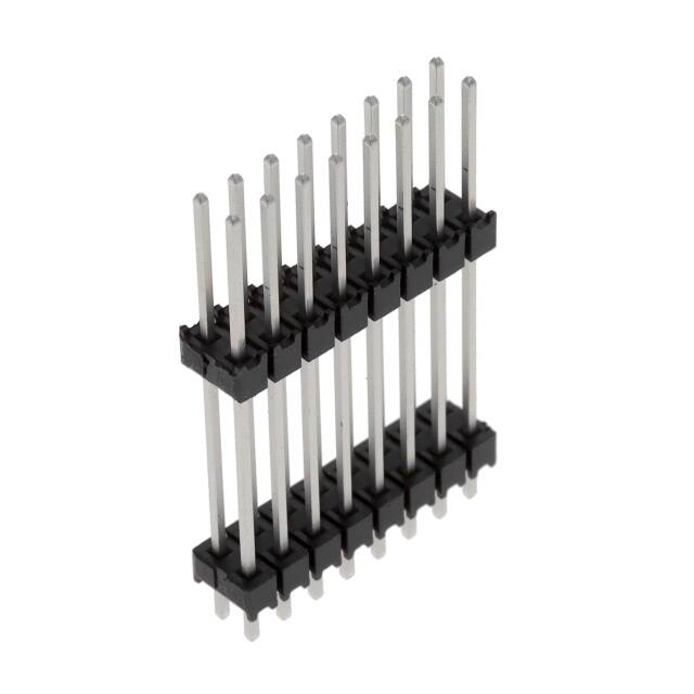 CONN HDR 16POS 0.1 STACK T/H TIN