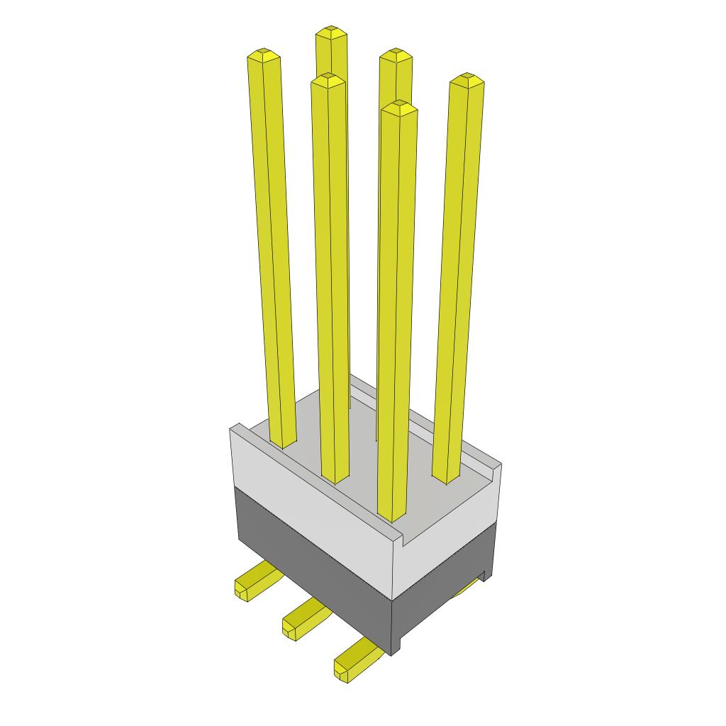 CONN HDR 6POS 0.1 STACK SMD GOLD CONN HDR 6POS 0.1 STACK SMD GOLD