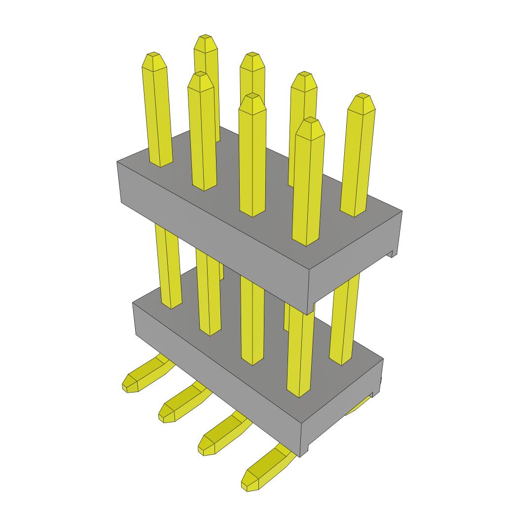 CONN HDR 8POS 0.079 STACK SMD