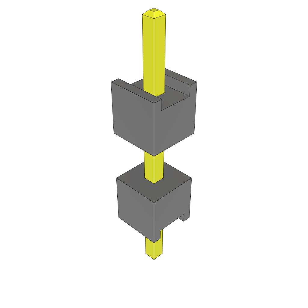 CONN HDR 1POS STACK T/H TIN