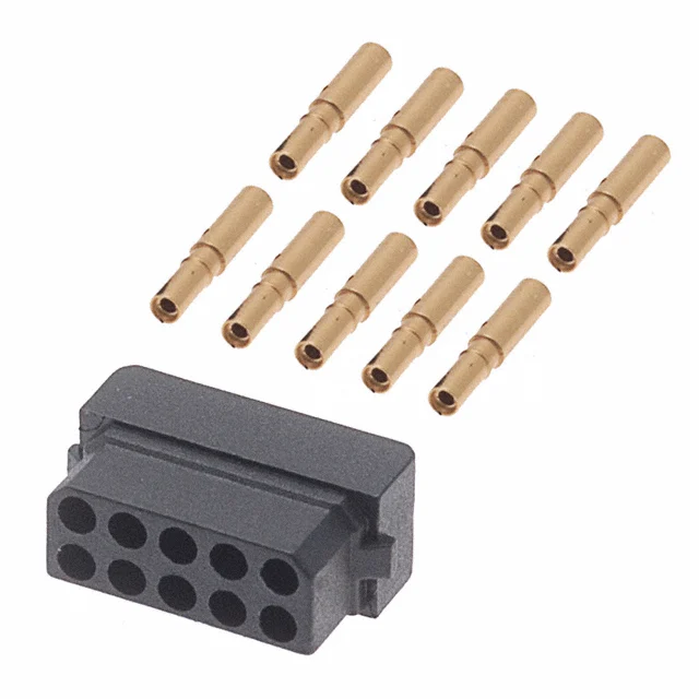 CONN RCPT 10POS CRIMP 24-28AWG CONN RCPT 10POS CRIMP 24-28AWG
