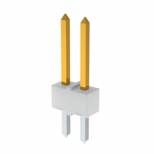 CONN HEADER VERT 2POS 2.54MM CONN HEADER VERT 2POS 2.54MM