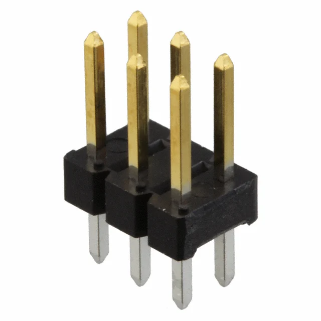 CONN HEADER VERT 6POS 2.54MM CONN HEADER VERT 6POS 2.54MM