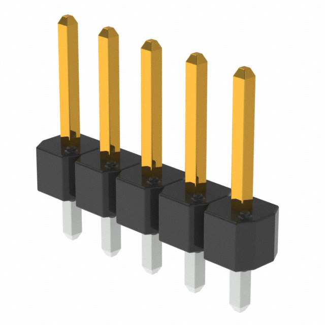 CONN HEADER VERT 5POS 2.54MM CONN HEADER VERT 5POS 2.54MM