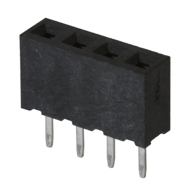 CONN RCPT 4POS 0.079 GOLD PCB