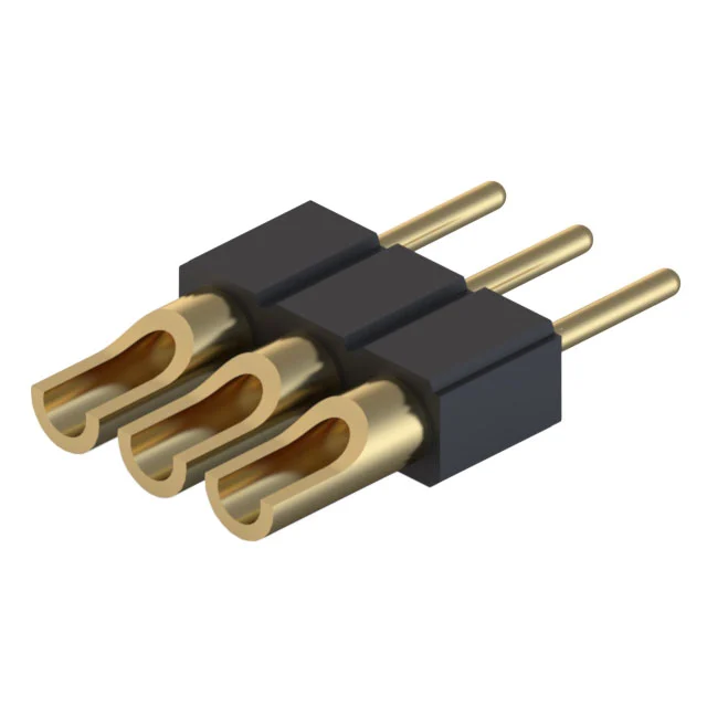 CONN HDR STRIP SOLDER 3POS GOLD