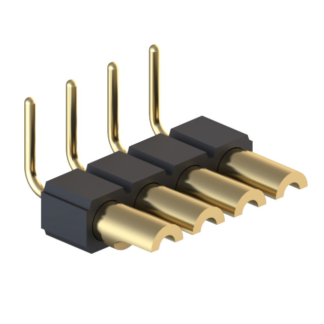 CONN HDR STRIP SOLDER 4POS GOLD CONN HDR STRIP SOLDER 4POS GOLD