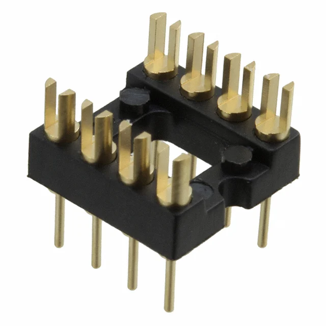 CONN HDR DIP SLOT 8POS GOLD