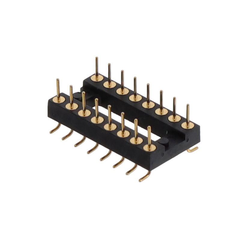 CONN HDR DIP POST 16POS GOLD CONN HDR DIP POST 16POS GOLD