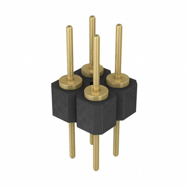 CONN HEADER VERT 4POS 2.54MM