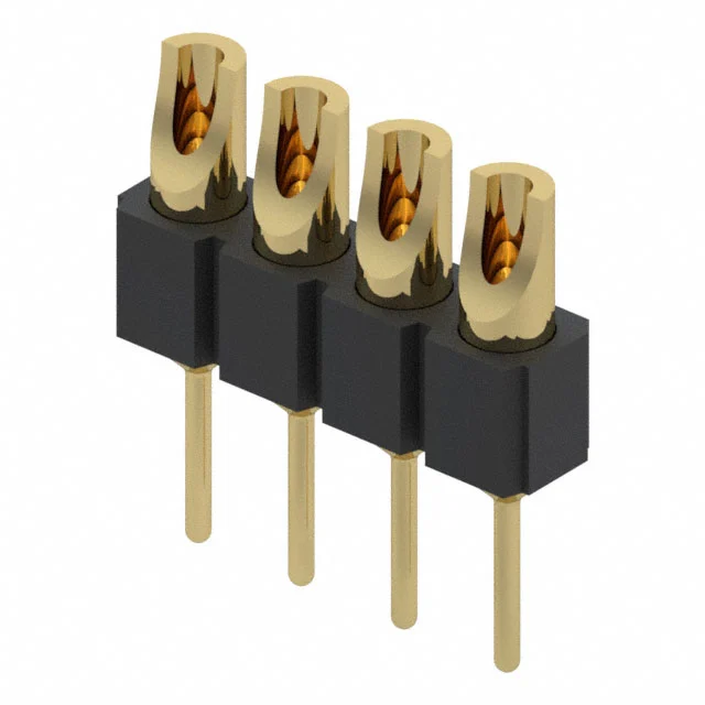 CONN HDR SOLDER 4POS GOLD CONN HDR SOLDER 4POS GOLD