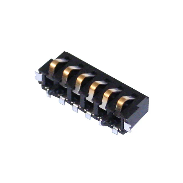 CONN SPRING BATTERY 6POS R/A SMD CONN SPRING BATTERY 6POS R/A SMD