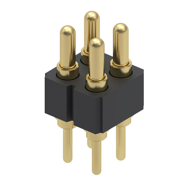 CONN SPRING PISTON 4POS PCB CONN SPRING PISTON 4POS PCB