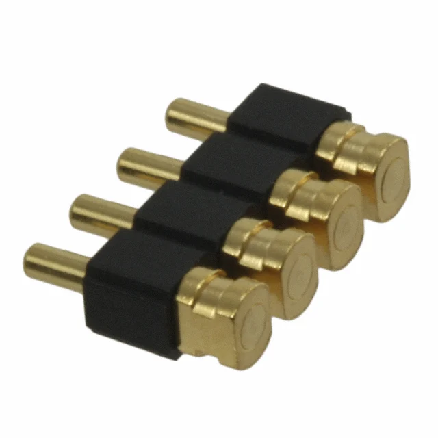 CONN SPRING PISTON 4POS R/A SMD