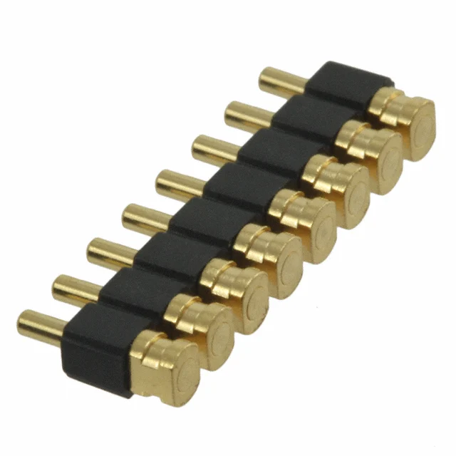 CONN SPRING PISTON 8POS R/A SMD CONN SPRING PISTON 8POS R/A SMD