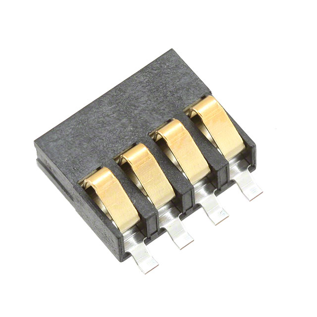 CONN SPRING BATTERY 4POS SMD CONN SPRING BATTERY 4POS SMD