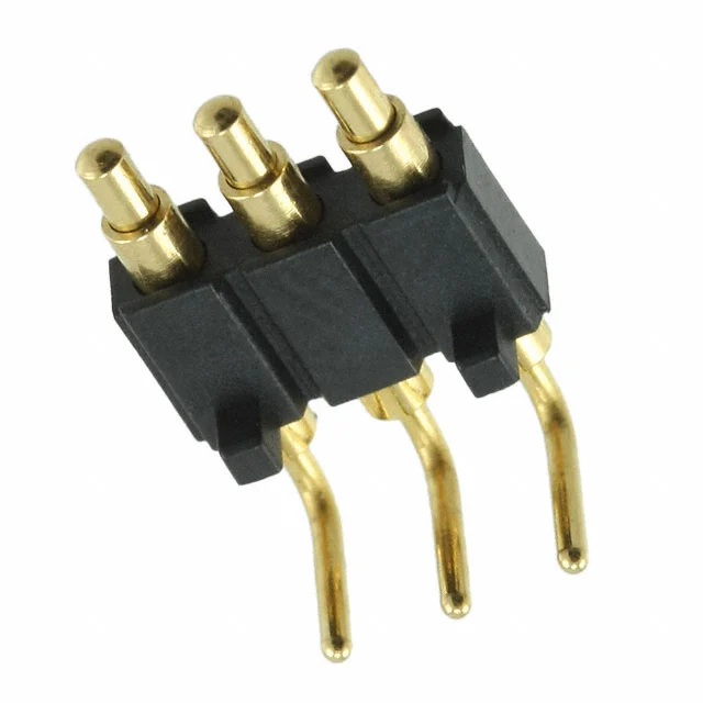 CONN SPRING PISTON 3POS R/A PCB CONN SPRING PISTON 3POS R/A PCB