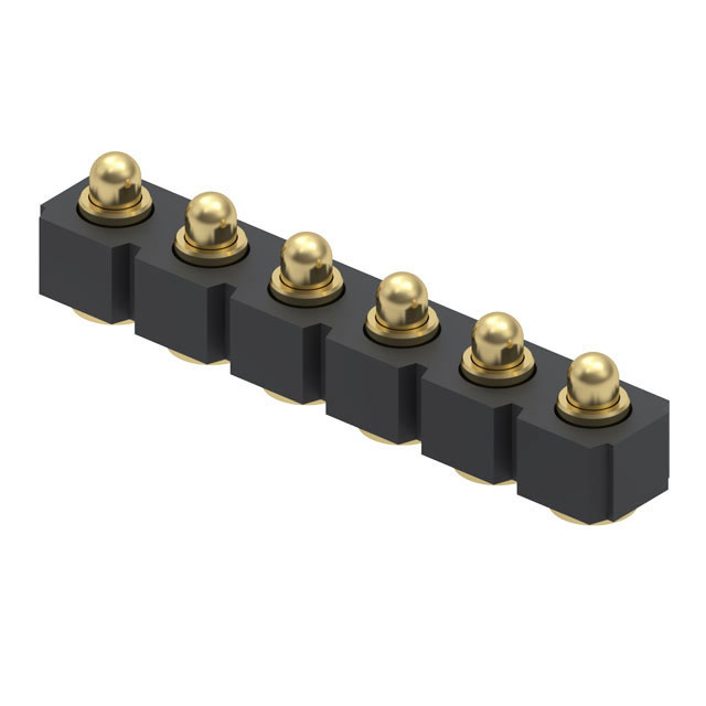 CONN SPRING PISTON 6POS SMD CONN SPRING PISTON 6POS SMD