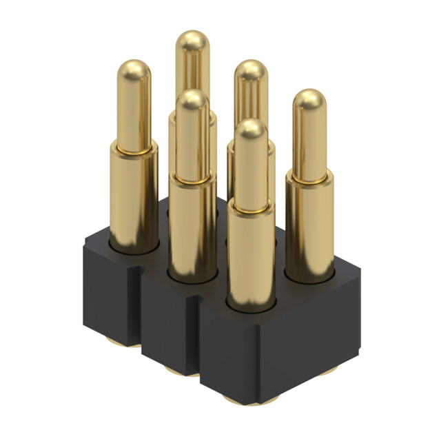 CONN SPRING PISTON 6POS SMD CONN SPRING PISTON 6POS SMD