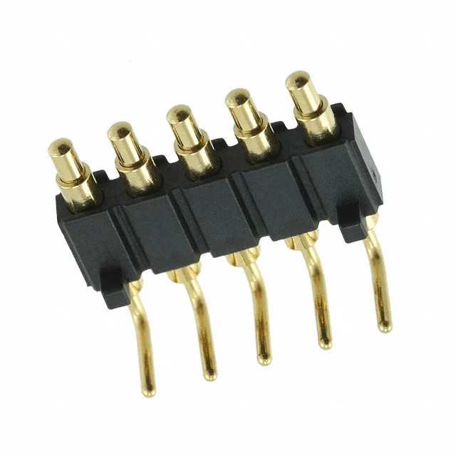 CONN SPRING PISTON 5POS R/A PCB CONN SPRING PISTON 5POS R/A PCB