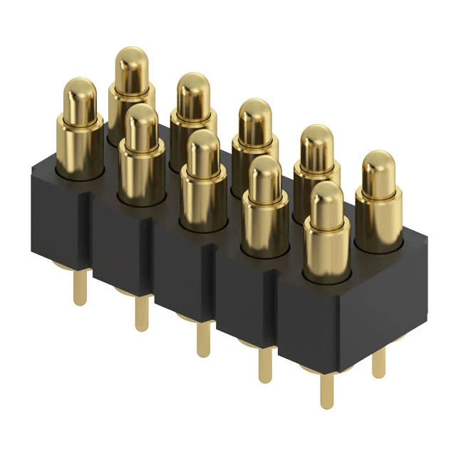 CONN SPRING PISTON 10POS PCB CONN SPRING PISTON 10POS PCB
