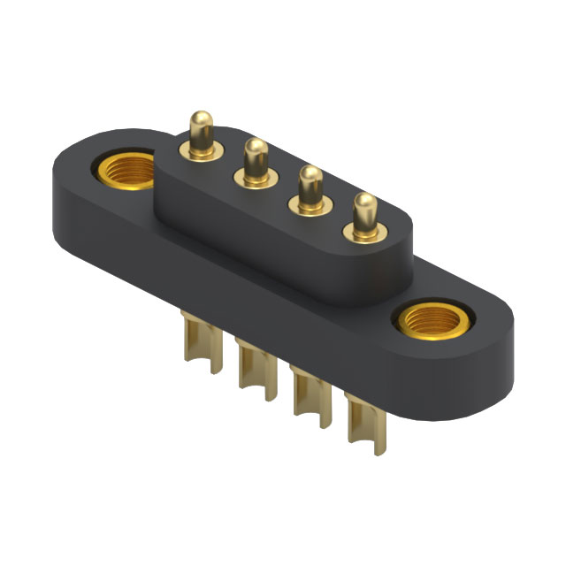 CONN SPRING PISTON 4POS SLD PCB