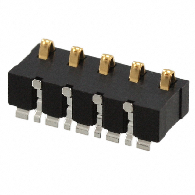 CONN SPRING BATTERY 5POS R/A SMD CONN SPRING BATTERY 5POS R/A SMD