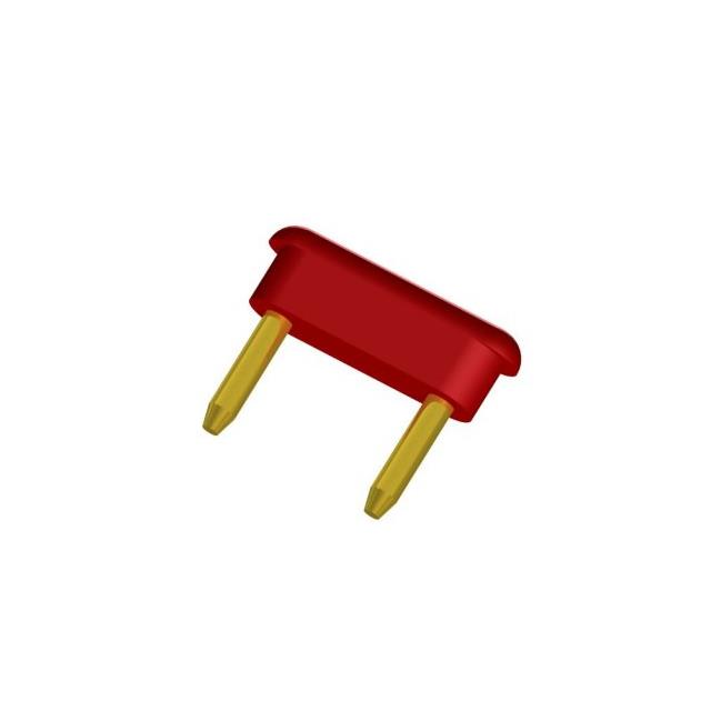 Shorting link, red insulated, lo