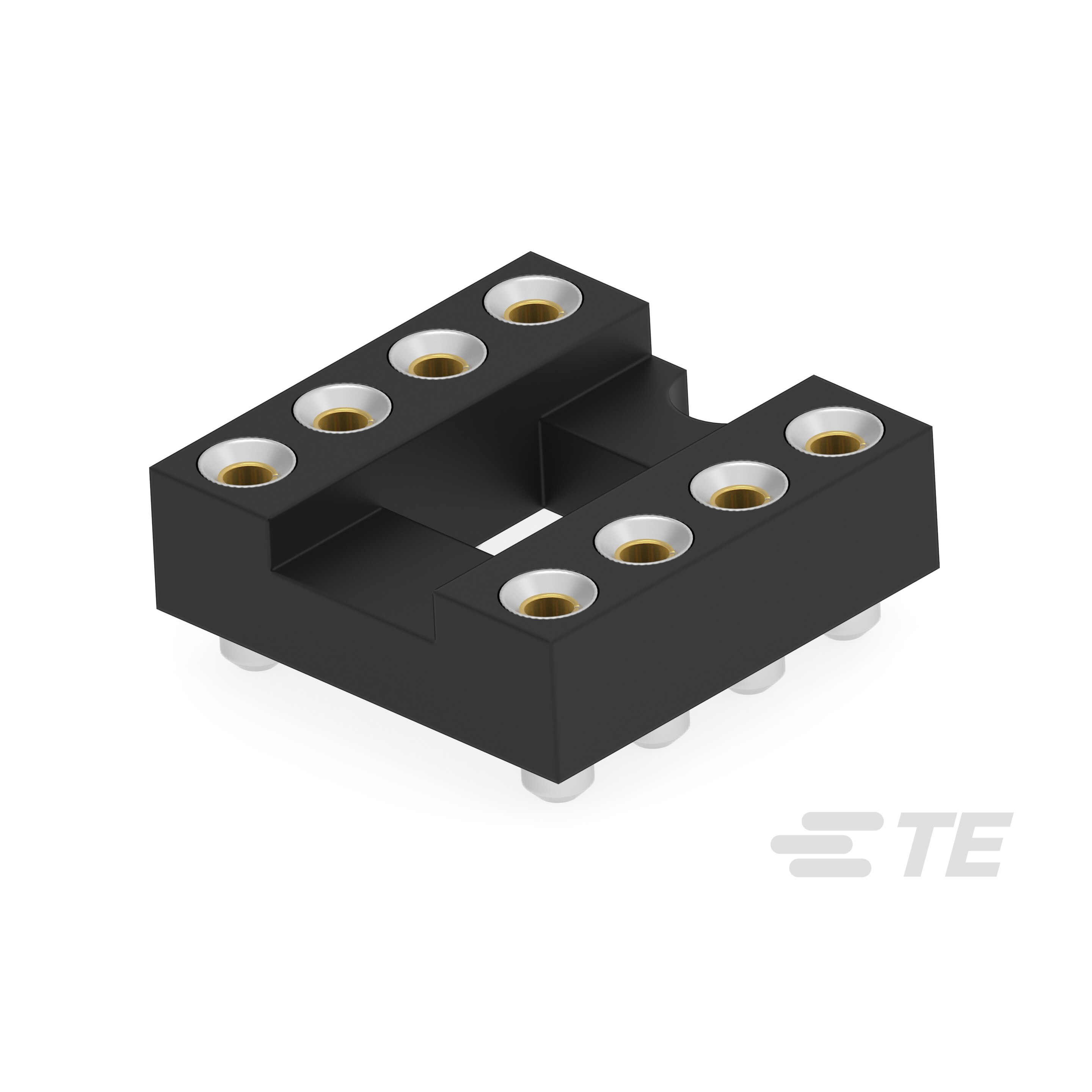DIP IC SOCKET 8P,GOLD FLASH-SMD