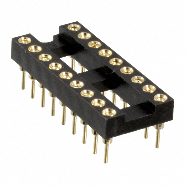 CONN IC DIP SOCKET 18POS GOLD