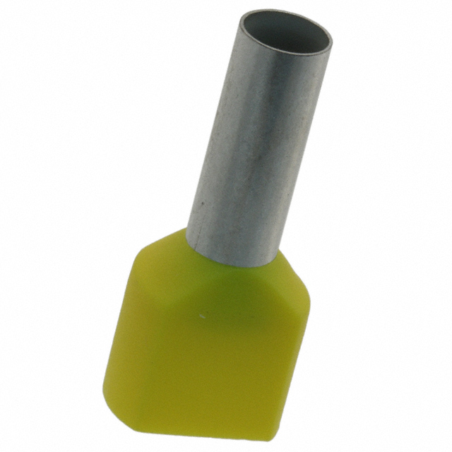 CONN FERRULE DIN TWO X 10AWG YLW CONN FERRULE DIN TWO X 10AWG YLW