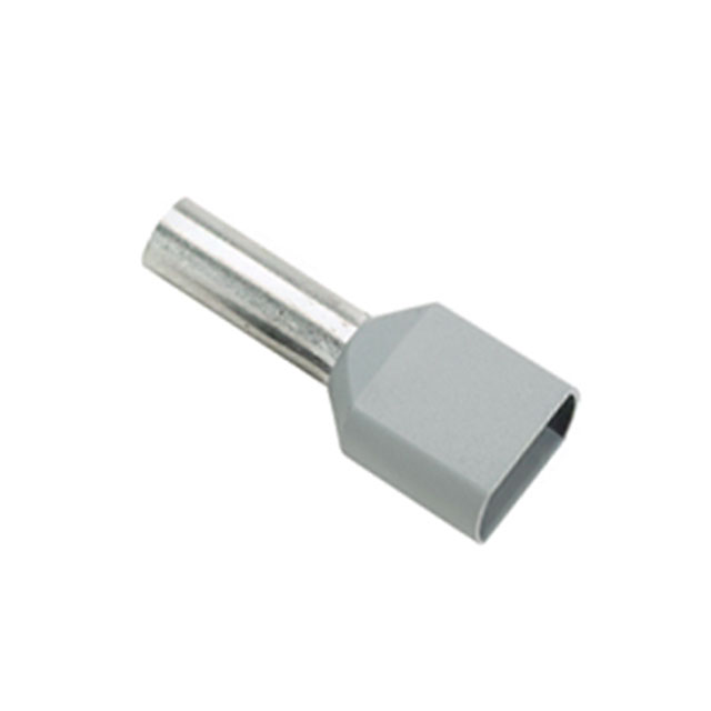 CONN FERRULE DIN TWO X 12AWG GRY